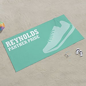 Track & Field Personalized Beach Towel