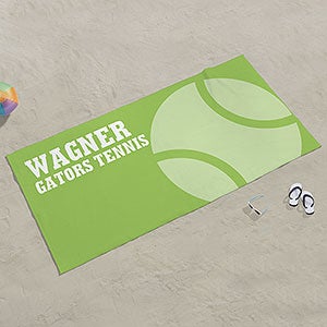 Tennis Personalized Beach Towel