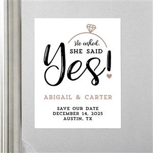 She Said Yes Save The Date Magnets - Set Of 12