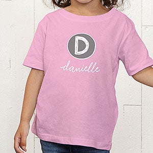 Girl's Name Personalized Toddler T-Shirts - Toddler 2T - Royal Blue