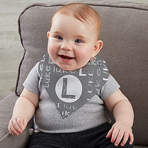 Youthful Name For Him Personalized Bandana Bibs