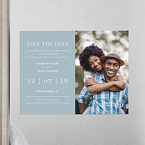 Save the Date For the Wedding Of... Photo Magnets - Set of 12