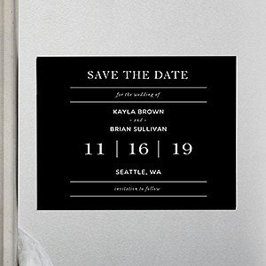 Save the Date For the Wedding Of... Magnets - Set of 12