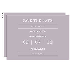 Save the Date For the Wedding Of... Premium Cards - Set of 5