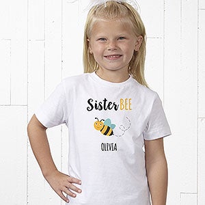 Family Bee Personalized Kids T-Shirt - Youth Medium (10-12) - Royal Blue