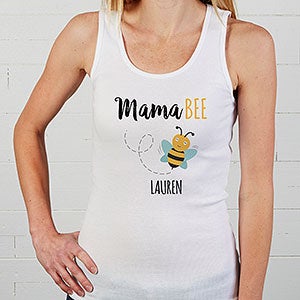 Family Bee Happy Personalized White Tank Top - Medium (4-6) - White