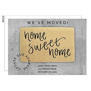 We've Moved Doormat Moving Announcement - Set of 5