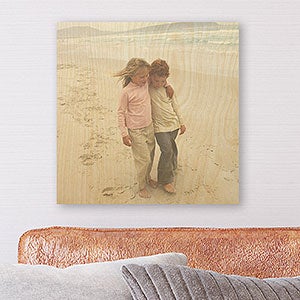 Portrait Photo Natural Wood Panel Photo Print - 12x12