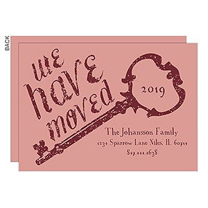 Have Moved Key Moving Announcement - Premium - Set of 5