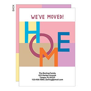 Graphic Home Moving Announcement - Premium - Set of 5