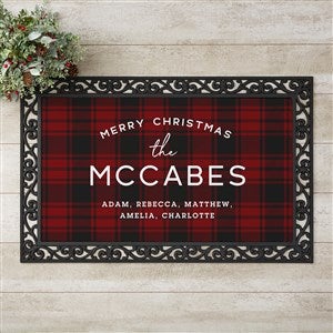 Woodsy Winterland Personalized Christmas Doormat - 20x35