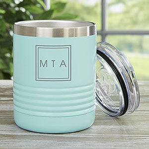 Personalized 10 oz. Vacuum Insulated Stainless Steel Tumbler - Teal