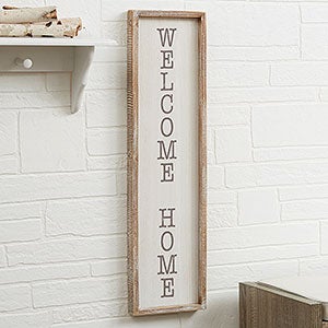 Personalized Rustic Signs - Vertical Barnwood Framed Signs