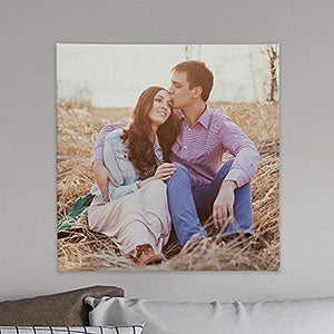 Square Romantic Photo Memories Canvas Print - 16x16