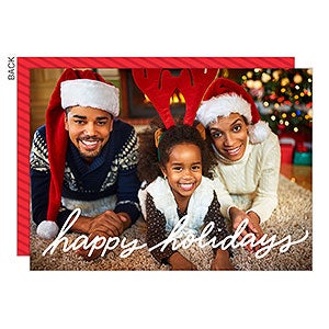 Happy Holidays Christmas Card - Premium - Set Of 15