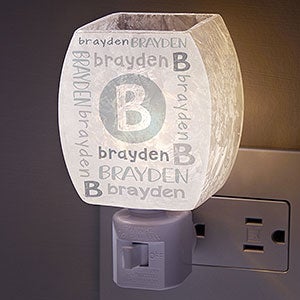 Boys Name Personalized Frosted Night Light