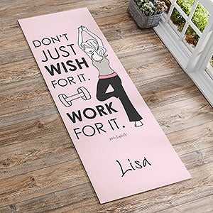 PhiloSophie's Work For It Personalized Yoga Mat