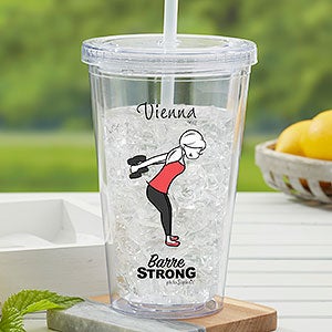 Barre Strong Personalized Insulated Tumbler By PhiloSophie's