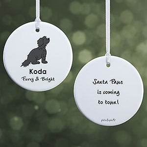 Newfoundland PhiloSophie's Personalized Ornament - 2 Sided Glossy