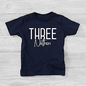 My Big Day Personalized Birthday Toddler T-Shirt - Toddler 4T - Black