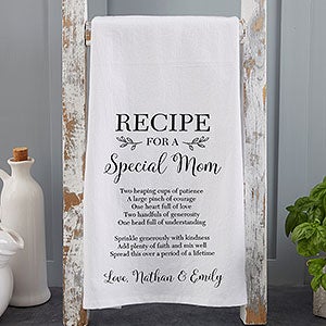 Recipe For a Special Grandma Personalized Tea Towel