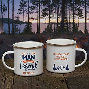 The Man, The Myth, The Legend Personalized Camping Mug