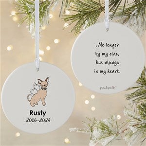 Chihuahua Personalized Memorial Ornament - 2 Sided Matte