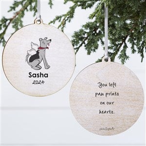 Husky Personalized Memorial Ornament - 2 Sided Wood