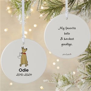 Great Dane Personalized Memorial Ornament - 2 Sided Matte