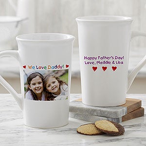 Personalized Latte Mug - Photo & Message