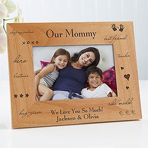 Engraved Wood Custom Picture Frame   What You Mean To Me