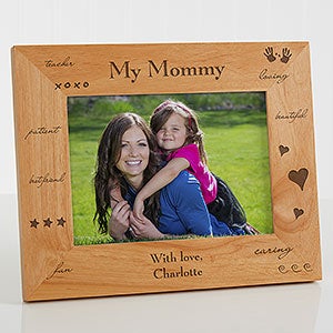 Custom Picture Frame 5x7 Engraved Wood