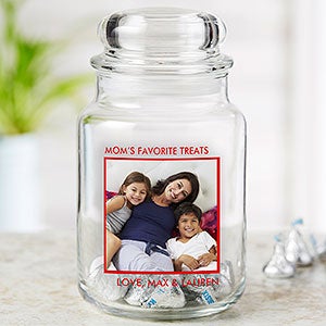 Personalized Photo Candy Jar For Mom