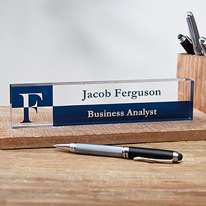 Sophisticated Style Personalized Acrylic Name Plate