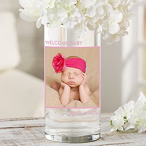 Personalized 7.5 Inch Baby Photo Vase - Picture Perfect