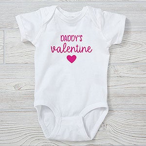 My Valentine Personalized Baby Bodysuit - Infant 12 Months - Navy