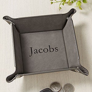 Classic Celebrations Personalized Leatherette Valet Tray