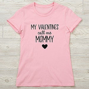 My Valentine Personalized Ladies Next Level Fitted Tee - Ladies Fitted Small - Charcoal