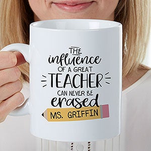 Influence Of A Great Teacher Personalized 30 Oz Oversized Coffee Mug