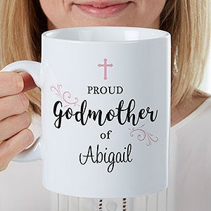 Proud Godparent Personalized 30 Oz Oversized Coffee Mug