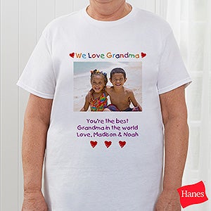 Personalized Photo Message Hanes® T-Shirt