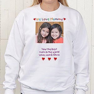 Personalized Photo Sweatshirt For Her   Loving Her Design