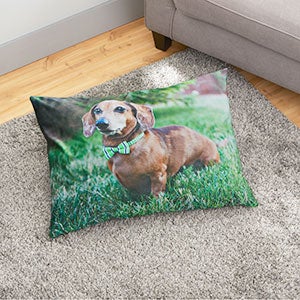 Custom Photo Personalized Dog Bed - Small 22x30