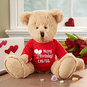 birthday gift teddy bear with name