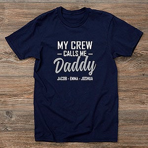 My Squad Calls Me Dad Personalized Hanes Adult T-Shirt - Adult Medium - Light Gray