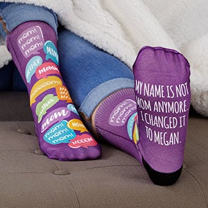 Mom, Mommy, Mama Personalized Funny Mom Socks