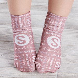 Girl's Name Personalized Toddler Socks