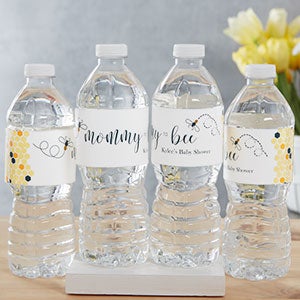 Mommy To Bee Baby Shower Personalized Water Bottle Labels