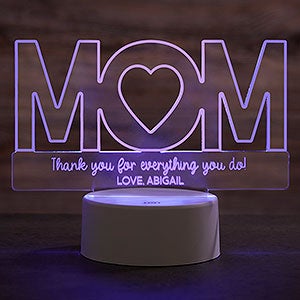 Mom Personalized Acrylic LED Sign