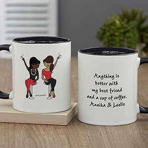 Best Friends PhiloSophie's Personalized Coffee Mug 11 Oz Black